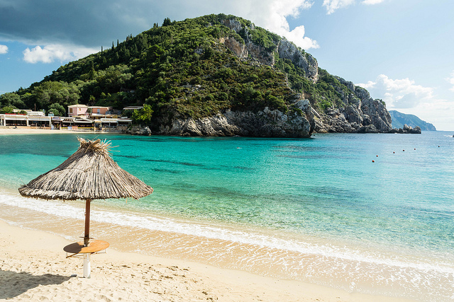 Playa de Corfu, Grecia